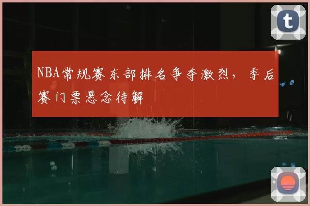NBA常规赛东部排名争夺激烈，季后赛门票悬念待解